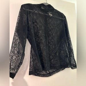 H&M Lace top long sleeve size XL